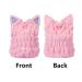 OrangeTag 2Pcs Ultra Absorbent Microfiber Hair Towel Wrap with Cute Kitty Ears for Women & Girls | Quick Drying Bath Tool Hat - Buy Online on SooperMarket.com