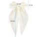 ATODEN Silky Satin Hair Bows 2 Pcs - Oversized Black & White Hair Ribbons for Women - Buy Online on SooperMarket.com