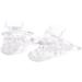 Banziaju Clear Plastic Clip Schnuller Holder | 10PCs Dummy Clips for Crafting Supplies & Tools | Durable Badge Clips for Long-lasting Use - Buy Online on SooperMarket.com