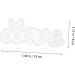 STOBOK Letter Stencil Alphabet Casting Mold Foot Charm White Crystal Mother Accessories White 19.7X9.2X1.6CM - Buy Online on SooperMarket.com