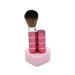 1PC Retractable Powder Brush Travel Nail Dust Brush Portable Face Blush Brush with Cover Red
