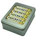 Lockets Throat Sweets Lozenges Honey & Lemon Hamper - 12 Tubes of 41g - Refillable Tin - Menthol & Eucalyptus