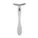 Eye Cream Scoop Stick Eye Cream Applicator Massager for Facial Massage T Shape Zinc Alloy Tightening Mini Spoon Spatula for Reducing Wrinkle (Silver)