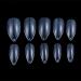 Yimart 500pcs Stiletto Clear False Nails - Oval Sharp Full Cover Nail Tips for Acrylic & Gel - Nail Art Decoration Salon - Buy Online on SooperMarket.com