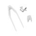 Plated English Letter X Teeth Brace Metal Fashionable Teeth Decoration Jewelry for Party (Silver Color)