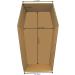 petbye XL Cardboard Animal Coffin Natural - 60 x 36 x 21 cm Pet Coffin for Funeral and Earth Funeral Pet Solid Cardboard Animal Coffin Extra Stable Gr. XL - Buy Online on SooperMarket.com