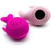 ISTOVO Silicone Face Cleansing Brush Facial Cleanser Whale Shape Facial Cleanser Exfoliator Face Scrub Washing Brush Light Blue - Buy Online on SooperMarket.com