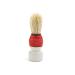Ruilogod Red Wood Handle Mini Bristle Portable Beard Mustache Brush Clean Tool for Men