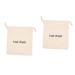 HAPINARY 2pcs Hair Dryer Storage Bag Toiletry Travel Hairdryers for Women Hair Dryer Drawstring Fabric Beige