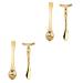 2 Sets Eye Massage Roller Head T-bar Set Eye Cream Eye Face Portable Makeup Spoon Beauty Scoop Essence Bar Eye Stick Beauty Skin Care Massage Tool