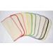 1 Ply Organic Flannel Washable Baby Wipes 8 x 8 Inches Organic Thread Crayon Palette Set of 10