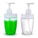 Soap Dispenser Empty Pump Bottles Dispenser 16oz 2 Pack Plastic Shampoo Bottles Refillable Soap Bottles with Pump for Lotion Shampoo Conditioner Body Wash Cleaning Solutions with Labels