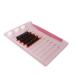 Acrylic Eyelash Extension Eye Lash Pallet Tool, Grafting False Eyelash Organizer Extension Pad Lash Tray Gasket Adhesive Glue Holder (Pink with Scale)