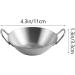 Zerodeko Small Condiment Dish with Ears Japanese Side Dishes Soy Sauce Dishes Sushi Dip Bowls Snack Dish Dipping Sauce Plate Sushi Dipping Bowl Home 304 Stainless Steel Korean The Dish 11X8.5CM Silver - Buy Online on SooperMarket.com