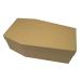 petbye XL Cardboard Animal Coffin Natural - 60 x 36 x 21 cm Pet Coffin for Funeral and Earth Funeral Pet Solid Cardboard Animal Coffin Extra Stable Gr. XL