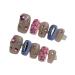 Handmade Wearing Nail Cute Star Gentle Fake Nail Beauty (Color : A Size : S) 1 count (Pack of 1) A