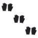 FOMIYES 3 Pairs Moisturizing Gloves Black Gloves Hydrating Glove Whitening Glove Mositurizing Fingerless Glove Mositurizing Glove Gel Gloves Spa Apparel