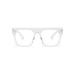 Jurchio Unisex classic glasses for men and women |Space glasses frame in the vintage look |Without strength clear glass glasses glasses with glasses case transparent (blue light filter glasses)