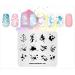Alexnailart Nail Stamping Plate Nail Art Stamp Template DIY Image Template Manicure Stamping Plate Stencil Tools (FA029) - Buy Online on SooperMarket.com