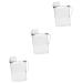 BCOATH 3pcs Laundry Storage Box Large Capacity Sub Buckets Jug Stand Lotion Transparent Plastic