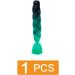 prinfantasy Ombre Braiding Hair Extensions Kanekalon Synthetic Hair for Crochet Twist 1 Black Dark Root to Green Braids Extensions Hair GBBZ096 GBBZ096 24 inch - Buy Online on SooperMarket.com