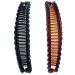 Rocita one black and one brown long banana hair clips dual purchase 15cm