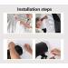 HappyGo 7-Foot Parabolic Umbrella Front Diffuser Cover - Black/Silver Soft Light Cloth for 16 Rods - Elastic Band for Fixed Fit - Buy Online on SooperMarket.com