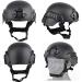 Tactical PJ Airsoft Helmet Set with Full Face Protection Mask, Detachable Anti-Fog Goggles - Paintball CS BK - Buy Online on SooperMarket.com