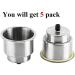 Stainless Steel Boat Cup Holder Inserts (5 Pack) - Marine/RV Camper Drink Holder with Drain - Lucky Seven - Buy Online on SooperMarket.com