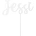 Custom Cake Topper - High-Quality Wood & Acrylic Cake Decoration Sticks (10-25cm) | Superfine Engraving for Any Occasion - Buy Online on SooperMarket.com