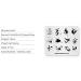Alexnailart Nail Stamping Plate Nail Art Stamp Template DIY Image Template Manicure Stamping Plate Stencil Tools (FA029) - Buy Online on SooperMarket.com