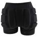 LIUHUO Hip Pad Protector Padded Shorts for Guard Ski Roller Skating Snow Crash Butt Pads for Hips Tailbone & Butt black Small