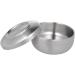 Angoily 3-Pack Razor Shell for Men - Premium Shaving Foam Cup & Soap Box | Steel Lid Silver Design - 11x11x6.5cm - Buy Online on SooperMarket.com
