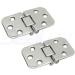 SeaLux Marine 316 Stainless Steel 180 Degree Flush Mount Hatch Hinge 2-3/4" x 1-5/8" for Boat, RVs (Pair)