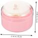 Kisangel 12 Pcs Body Powder Puff Box Baby Powders Set | Charming Pink Synthetic Sponge | Baby Powder Container 8x6cm - Pink (Pack of 2) - Buy Online on SooperMarket.com