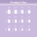 24pcs Short French Tip Press-on Nails | Square/Milky White False Nails with Glue | French & White Fake Nails for Women's Nail Art - Buy Online on SooperMarket.com