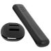 Gogogmee 1set Powder Puff Storage Box Miss Beauty Egg Small Black 20X4.8CM