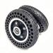 Wheelchair Front Wheel 7X1 3/4 Wheelchairer Wheels Electric Wheelchair Wheel Replacement Parts Front Wheelchair Wheel Honeycomb Solid Tire Black Aluminum Alloy Hub Set of 2/8Mm