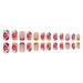 Diduikalor 24Pcs Flower Design Short Square Press on Nails - Cute Acrylic Stick on False Nails for Women - Buy Online on SooperMarket.com