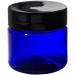 1 oz Cobalt Blue PET Plastic Jars with Black Lids (6 Pack) + Travel Bag - Durable Stylish & Ideal for International Shipping - Buy Online on SooperMarket.com