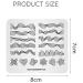 KADS Nail Stamping Plate GE005 - Geometry Template for DIY Nail Art - Buy Online on SooperMarket.com