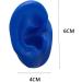 (A Pair) Silicone Ear Model Soft - Ear Model - Flexible Earmold Ear Displays for Acupuncture Audio Music Recording Education (Blue) Blue - Buy Online on SooperMarket.com