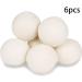 Reuseable Wool Dryer Balls of Natural Wool Soft Eco Dryer Balls Anti Static Laundry Dryer Balls 6 PCS Stylish and Popular Fashion - Buy Online on SooperMarket.com