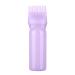 NAUZE 1 Pack Purple Hair Dye Brush Bottle Root Comb Applicator Bottle Hair Coloring Dye Applicator Scalp Treatment Bottle (Purple)