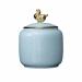 GUSMYPLG Tea Cans Porcelain-plated Storage Lid Household Bottle Seal Solid Color Porcelain Tea Can Food Container