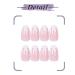 Bmirth Flame Glossy Press on Nails - Long White Coffin False Nails for Women and Girls (Style 3) - Buy Online on SooperMarket.com