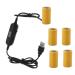 Reuse USB to C Battery with LED Voltmeter Replace 1-5pcs C Batteries