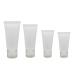 20 pieces transparent empty refill plastic packaging sample soft tubes bottle base container for cosmetics shampoo cleaner shower gel body lotion 30 ml