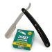 Shaving set interchangeable blade knife insert razor with 100 razor blades