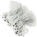 Set of 3 Double-Sided Polka Dot & Plain Frilly Ruffle Scrunchies/Garters - Buy Online on SooperMarket.com